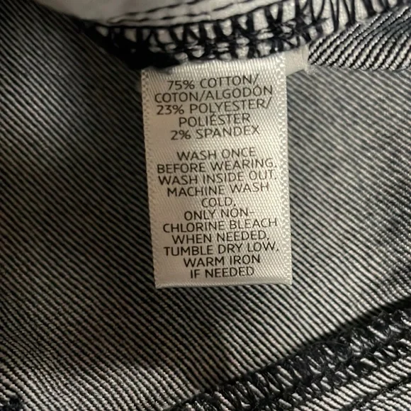 Ann Taylor Loft Dark Wash Modern Kick Crop Jeans Size 24/00P - Picture 8 of 8